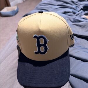Redsox Beige and Navy Hat